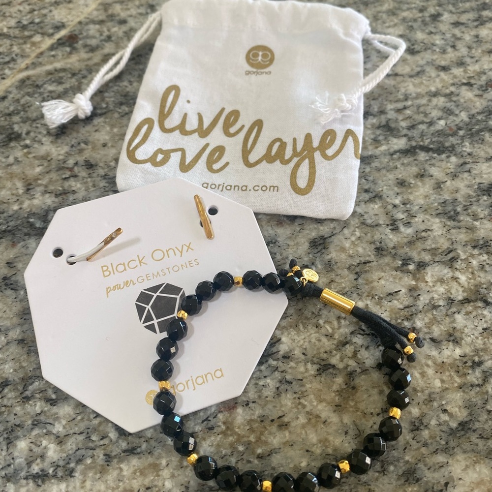 Gorjana Black Gemstone Bracelet